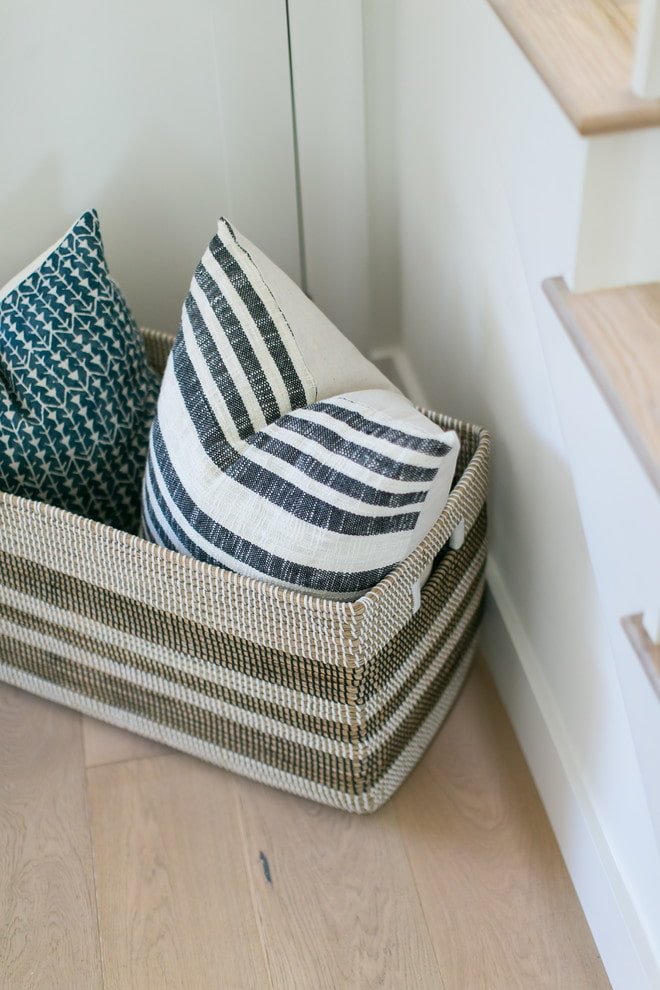 Pillows in a basket
