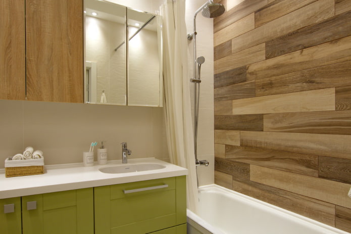 Long wood-effect tile