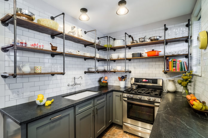 kitchen in the loft style
