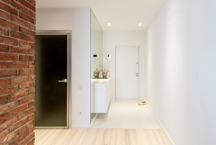 white tile in the entrance area