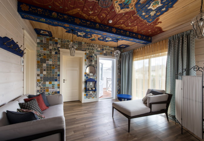 wall decoration with tiles