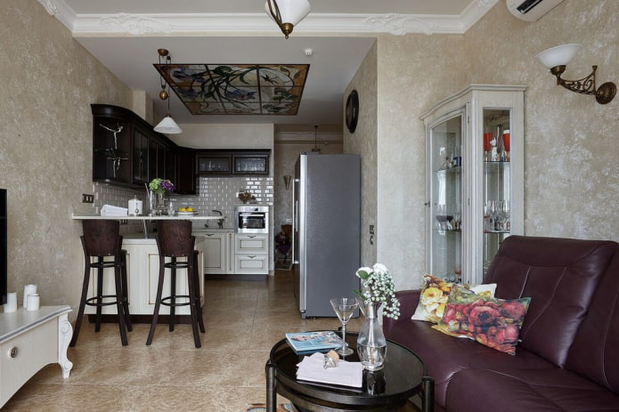 kitchen-living room interior