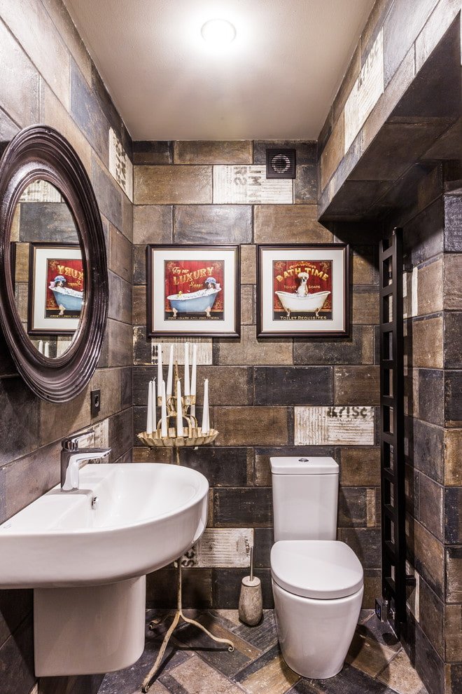 toilet in industrial style
