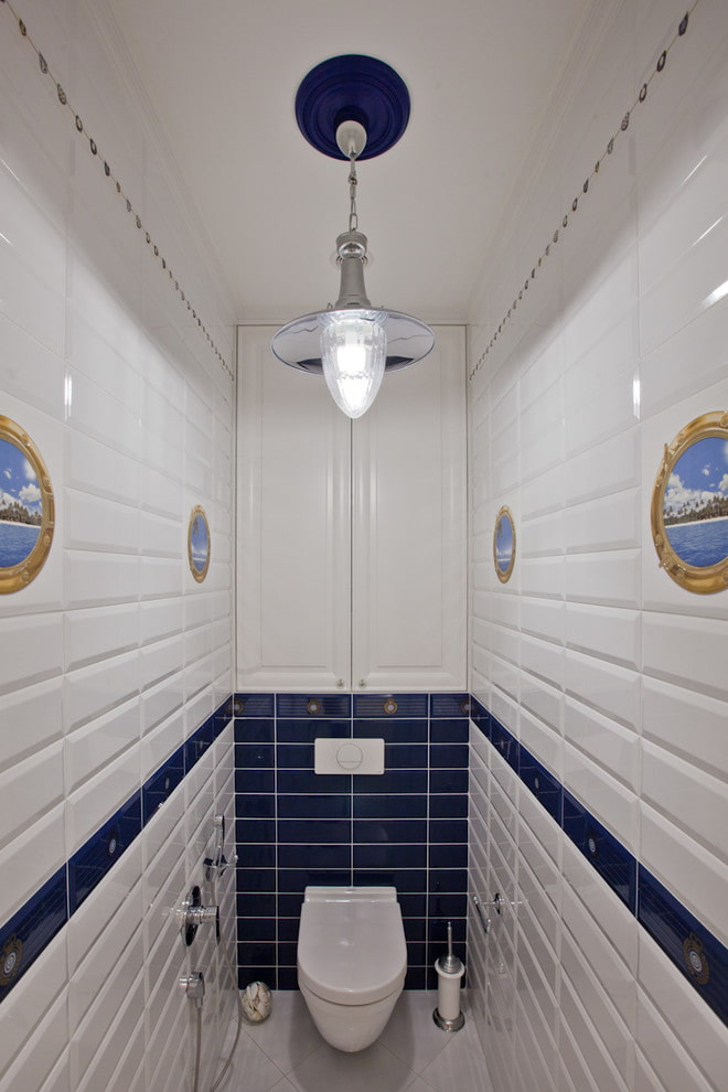 furniture in the toilet in a Khrushchev apartment