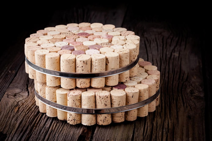 cook coasters made of corks and hoops