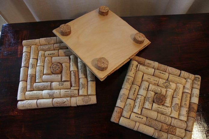 square cork coasters