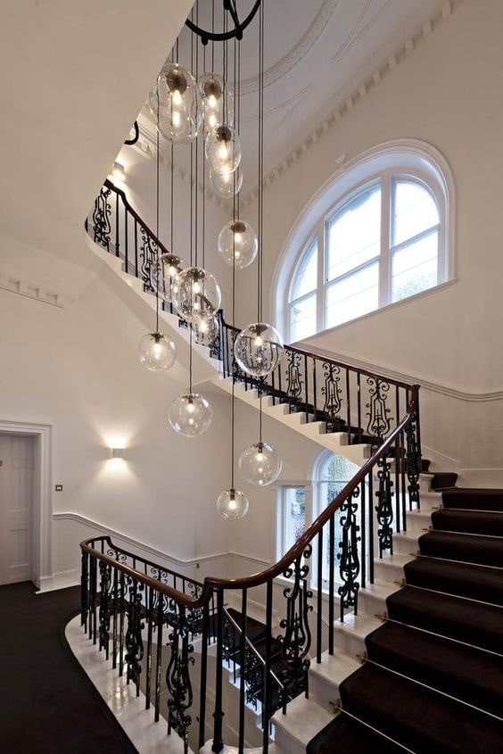 chandelier with ceiling lighting in the house