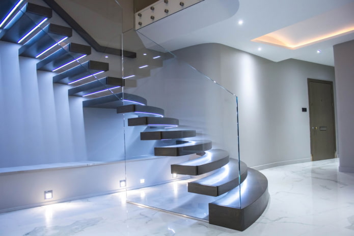 Features of stair lighting