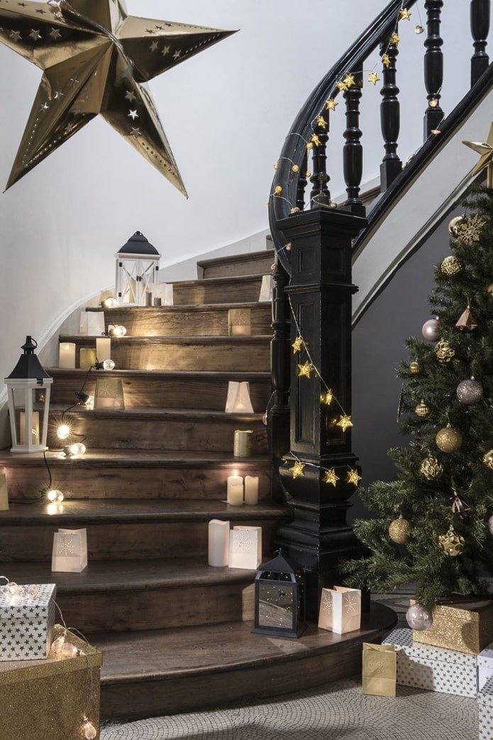 backlit staircase design