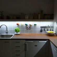 Lighting in the kitchen under the cabinets: the nuances of choice and step-by-step instructions-1