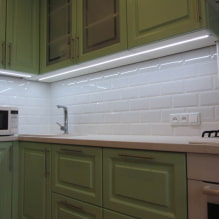 Lighting in the kitchen under the cabinets: the nuances of choice and step-by-step instructions-2