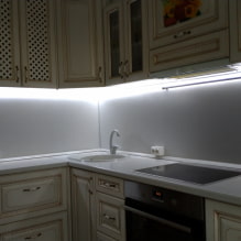 Kitchen under cabinet lighting: selection nuances and step-by-step instructions-8