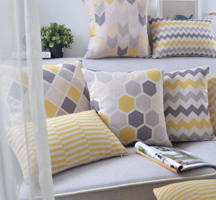 pillows with a print