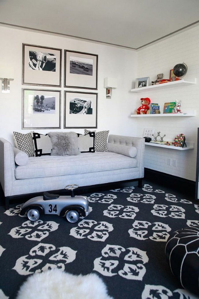 pillows on a children's sofa