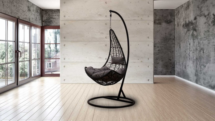 hanging chair on a leg