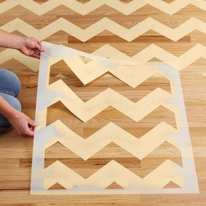 Stencil for floor painting