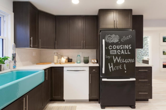 refrigerator with a chalk surface