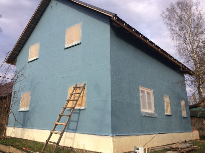 Painted OSB boards