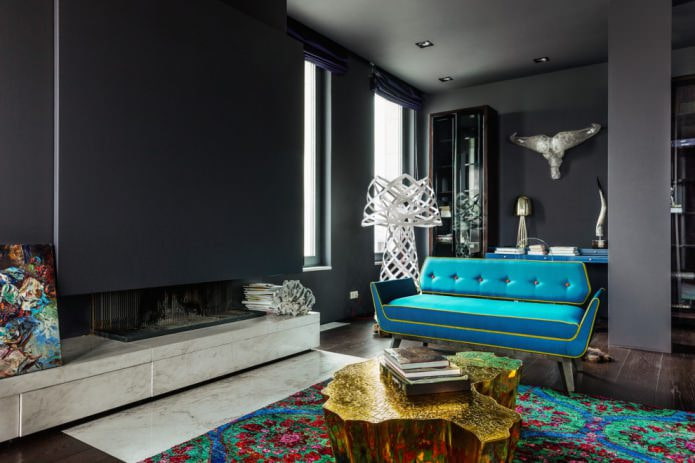 grey walls in a modern style
