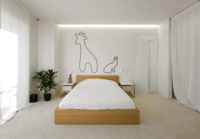 white room in minimalist style