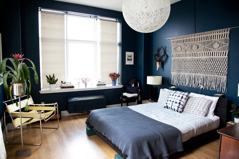 Painting walls in the interior: types, design, combinations, color selection, 80+ photos