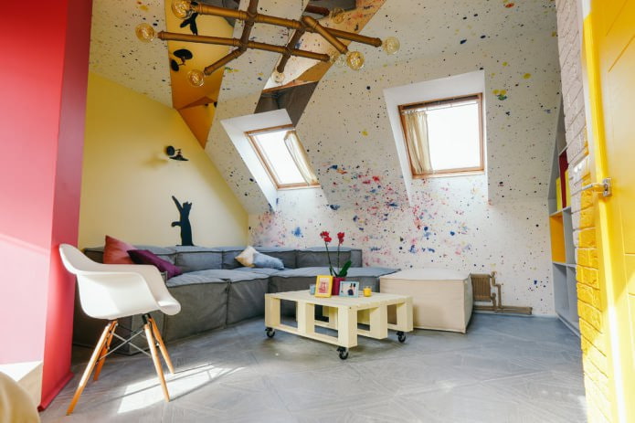 colored painted walls