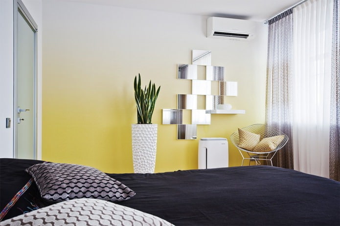 gradient on the wall