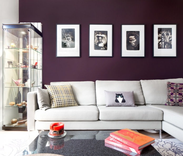 purple wall painting