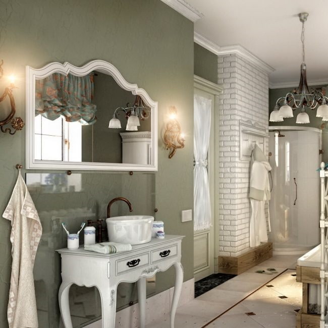 Provence style bathroom
