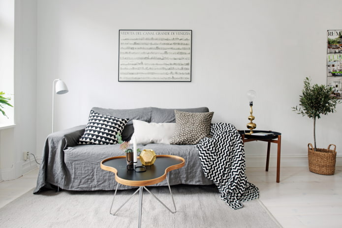 Scandinavian style sofa cover
