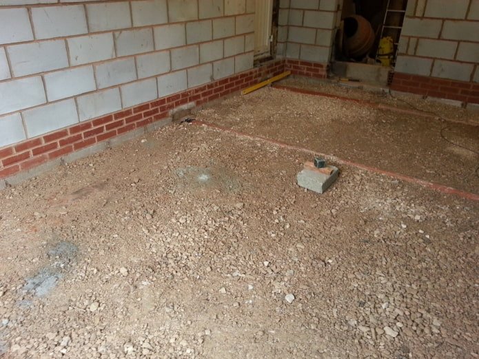 budget earthen floor for the garage