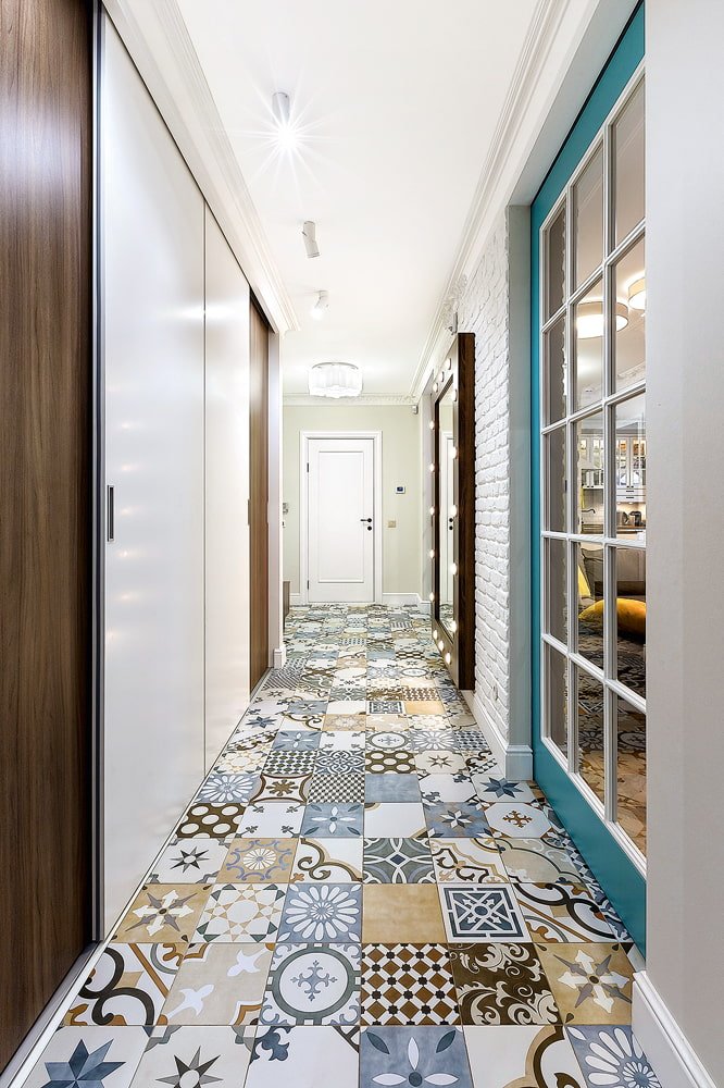 tiles with an oriental pattern for the floor