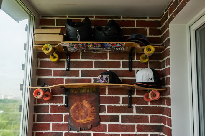 wall shelves design in the interior