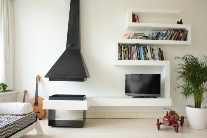 wall shelves design in the interior
