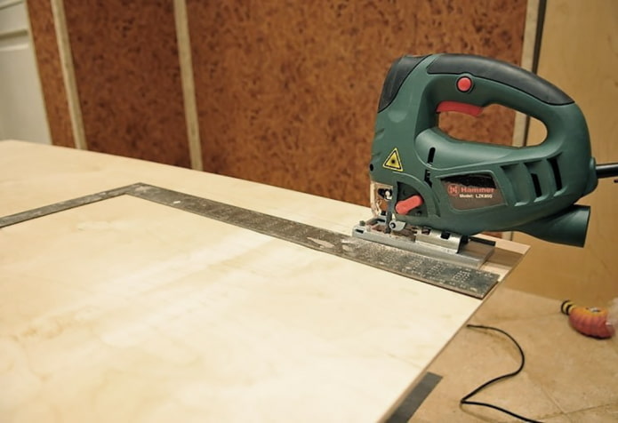 Plywood and jigsaw