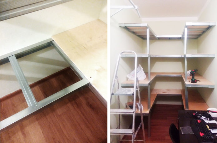 Fixing the shelves
