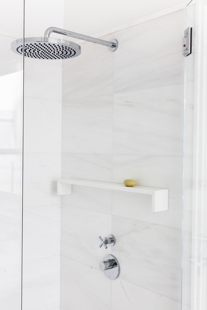Shelf made of artificial stone
