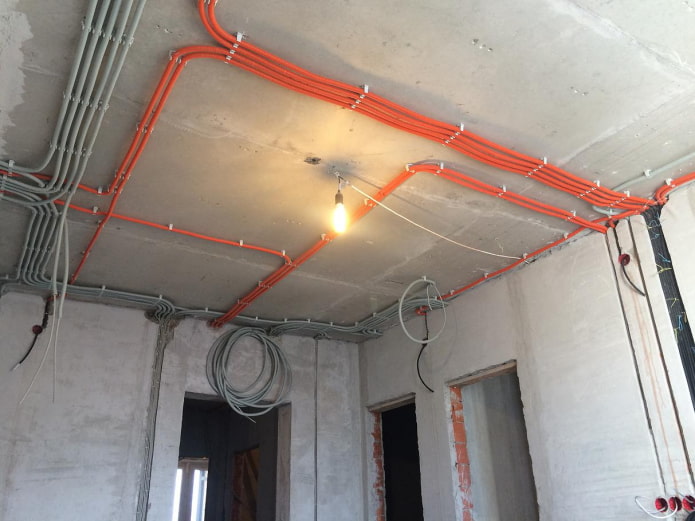 wiring in the apartment