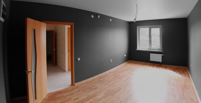 finished renovation in the apartment
