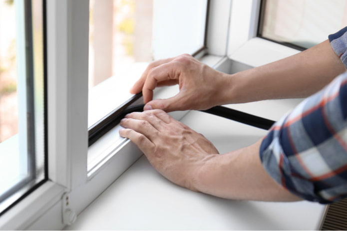 replacing the seal on PVC windows