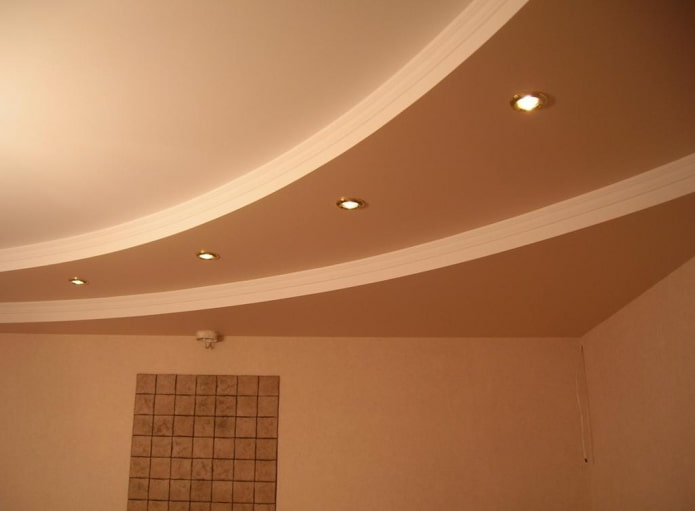 multi-level plasterboard structure