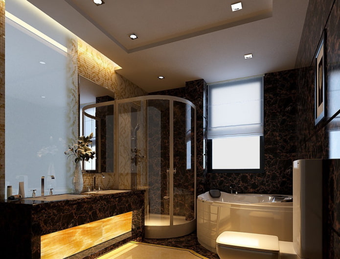 brown plasterboard structure
