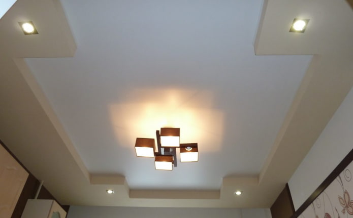 two-level plasterboard structure