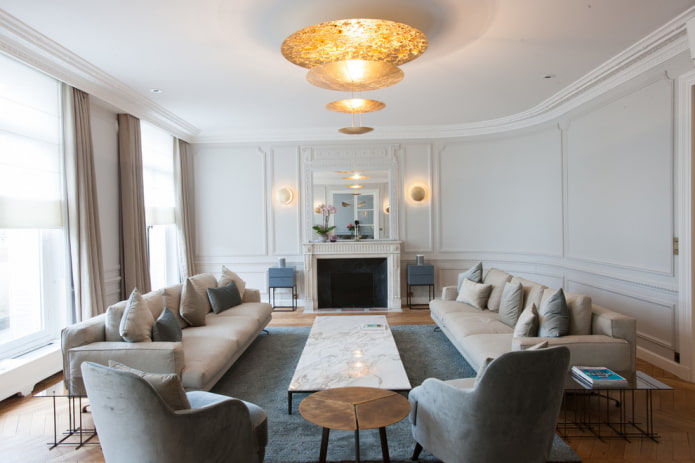moldboards on a rounded ceiling