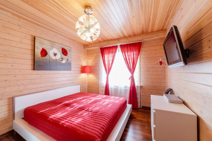 ceiling paneling in the bedroom