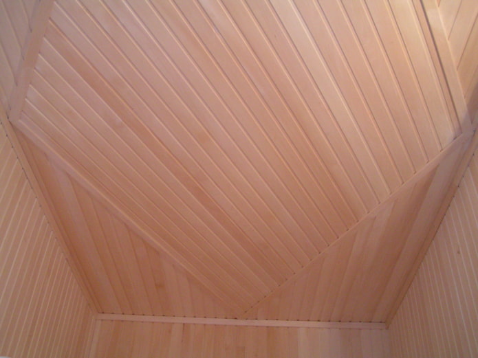 ceiling paneling laid diagonally