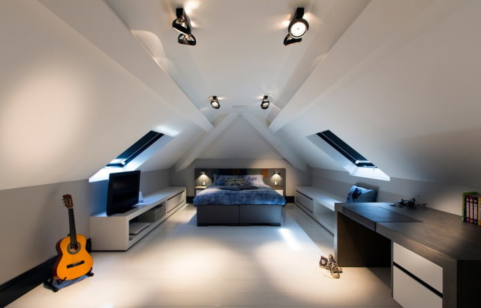 spots on the ceiling in the attic