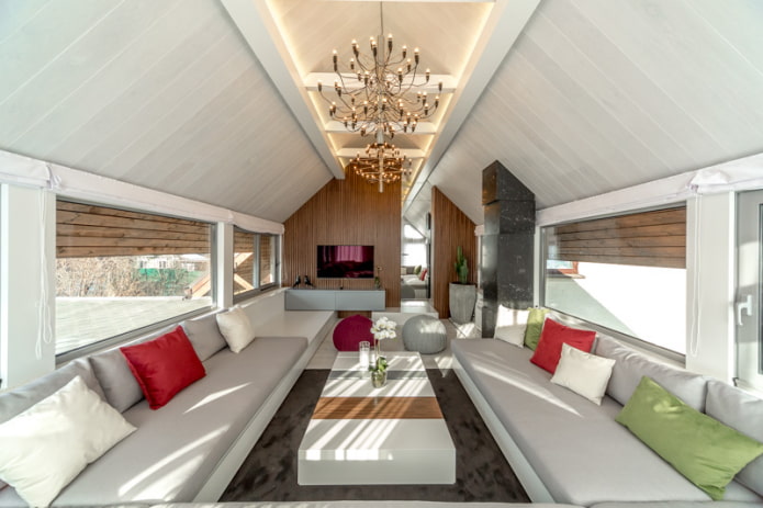 wooden ceiling