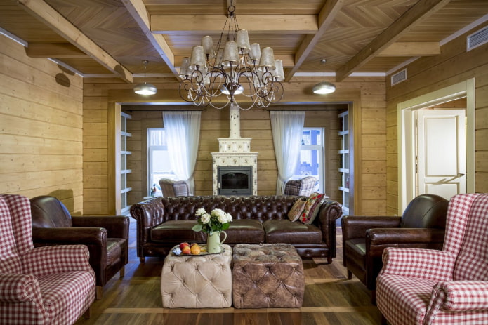 light wooden living room