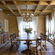 Finishing the ceiling in a wooden house-5